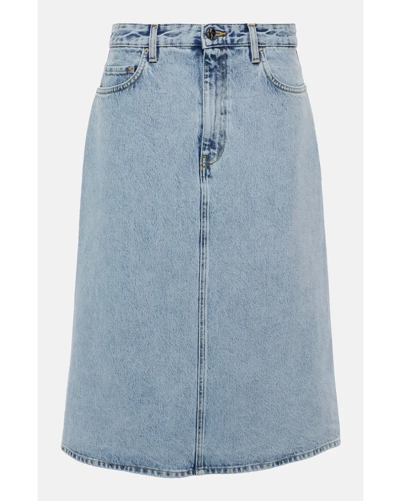 Totême Gonna midi di jeans Blu