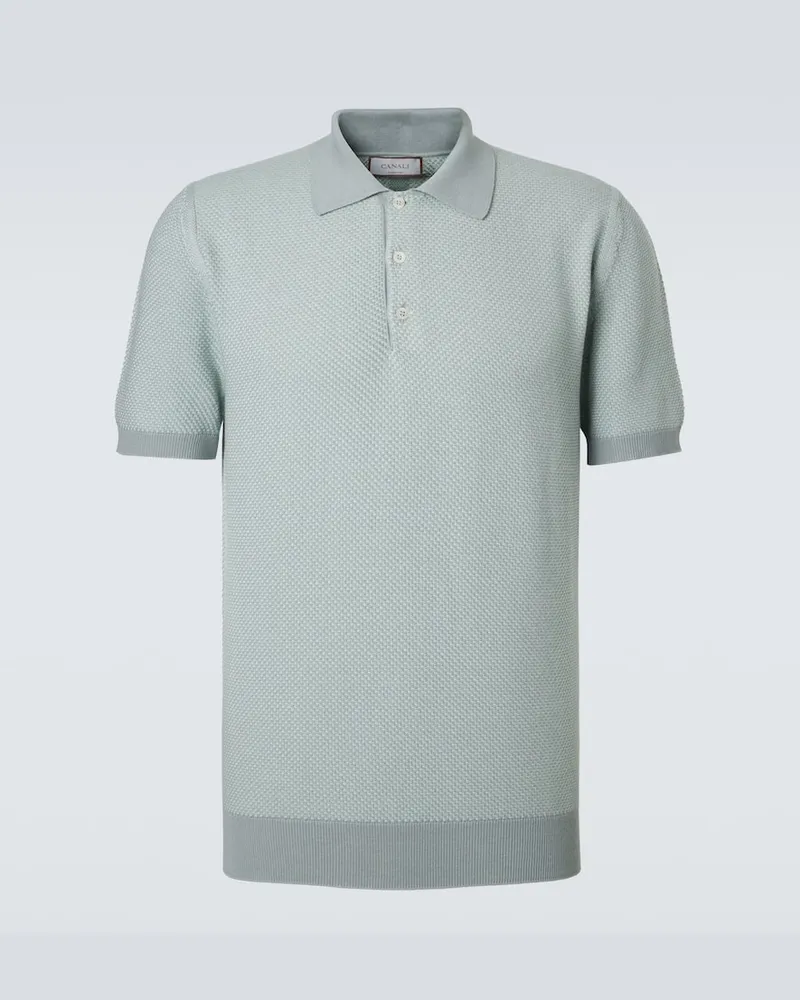 Canali Polo in cotone Verde