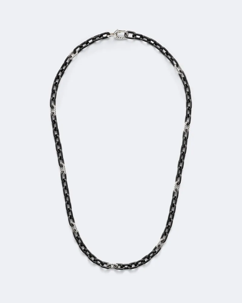 David Yurman Collana a catena DY Madison® in titanio e argento sterling Nero