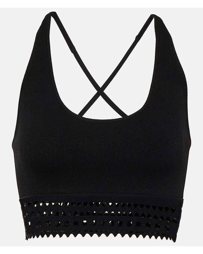 Alaïa AlaÃ¯a Bralette Vienne Nero