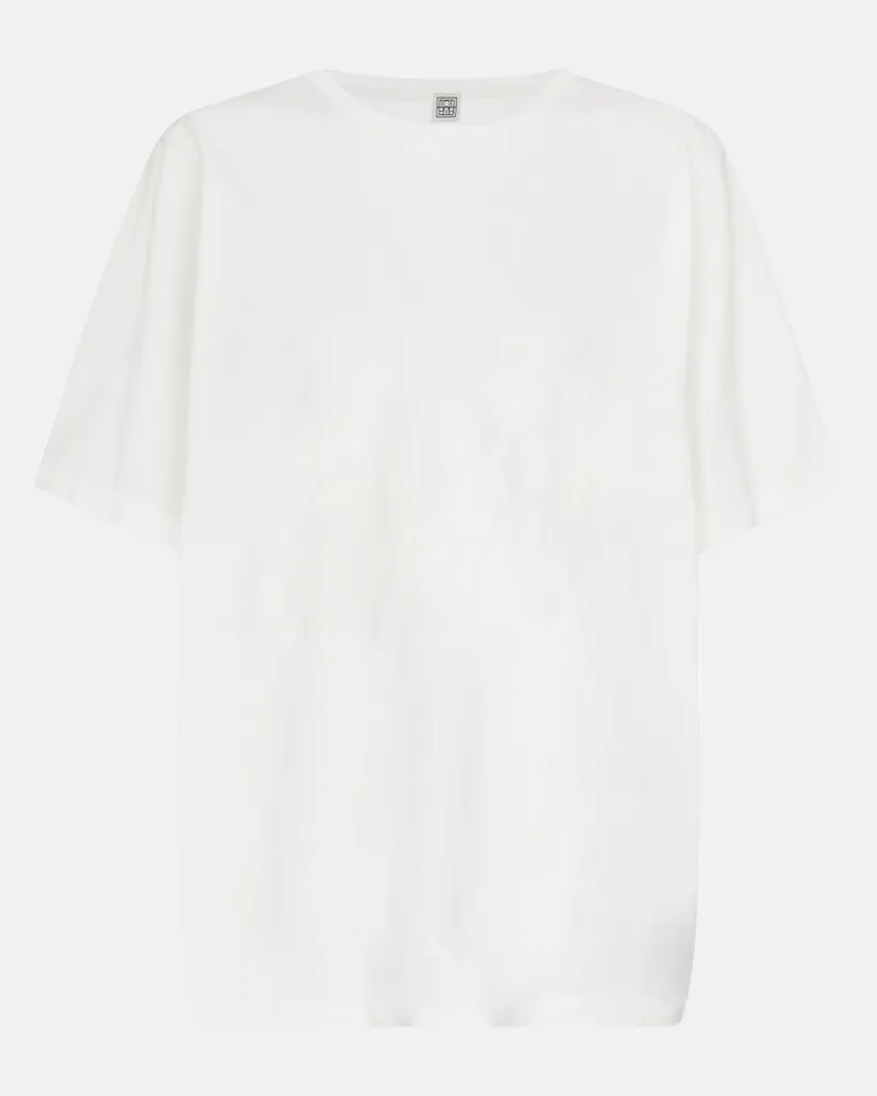 Totême T-shirt oversize in cotone Bianco