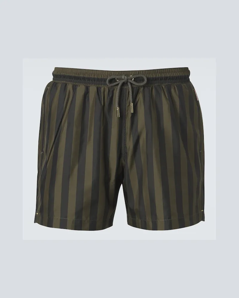 Orlebar Brown Costume da bagno Boxer a righe Verde