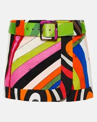 Emilio Pucci Minigonna Iride in cotone Multicolore