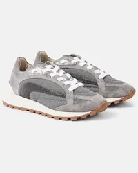 Brunello Cucinelli Sneakers con pelle Grigio