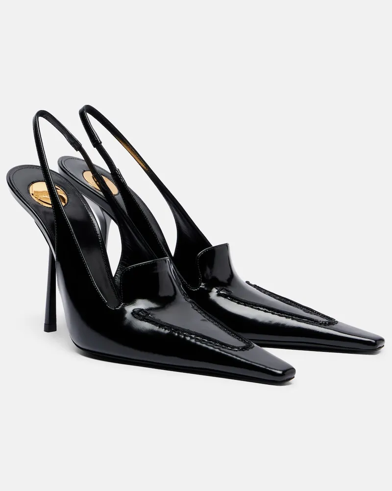 Saint Laurent Pumps slingback Voltaire in vernice Nero