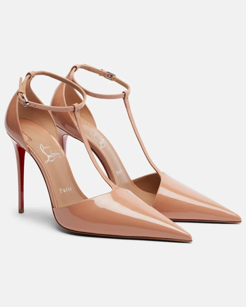 Christian Louboutin Pumps Kate in vernice Beige