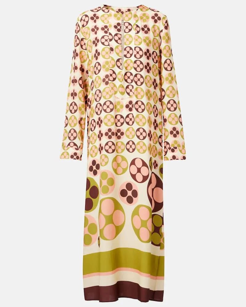 Adriana Degreas Tunica Giardino con stampa Multicolore