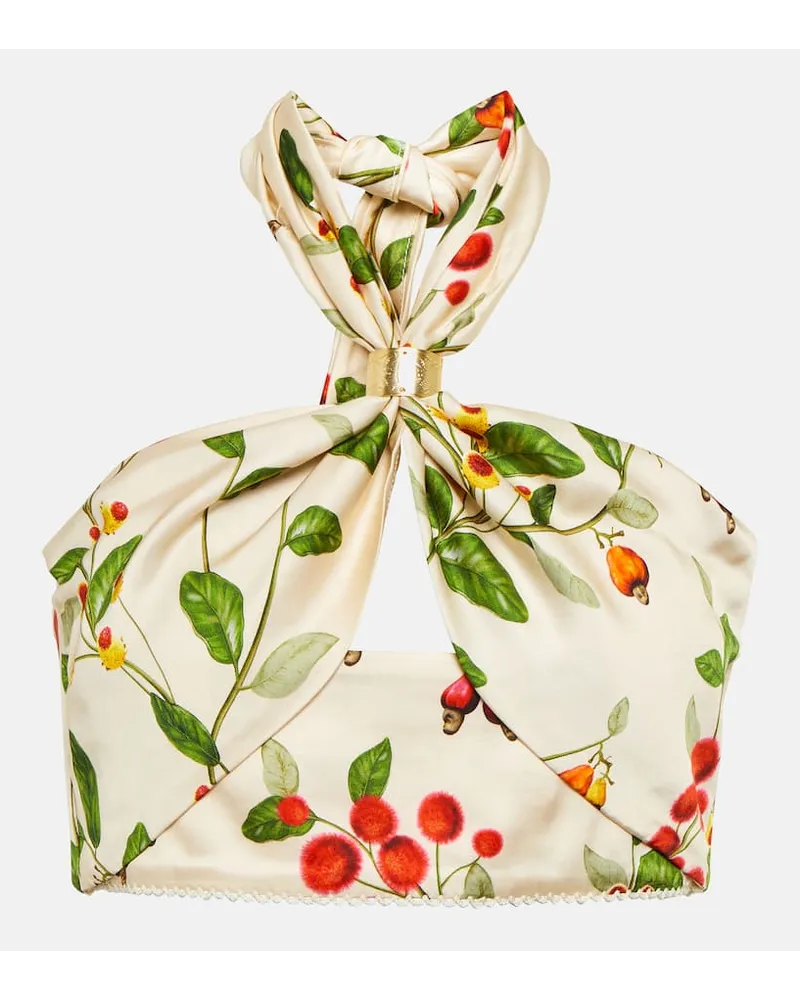 AGUA BENDITA Top Mulato con scollo allâamericana Multicolore