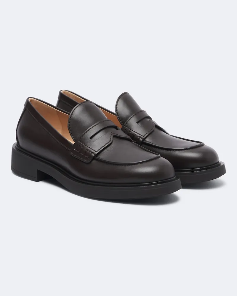 Gianvito Rossi Mocassini in pelle Marrone