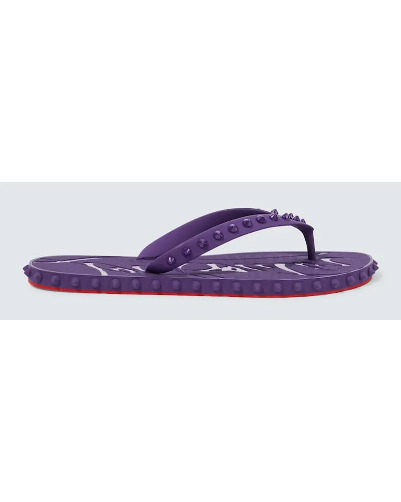 Christian Louboutin Infradito Super Loubi in PVC Viola