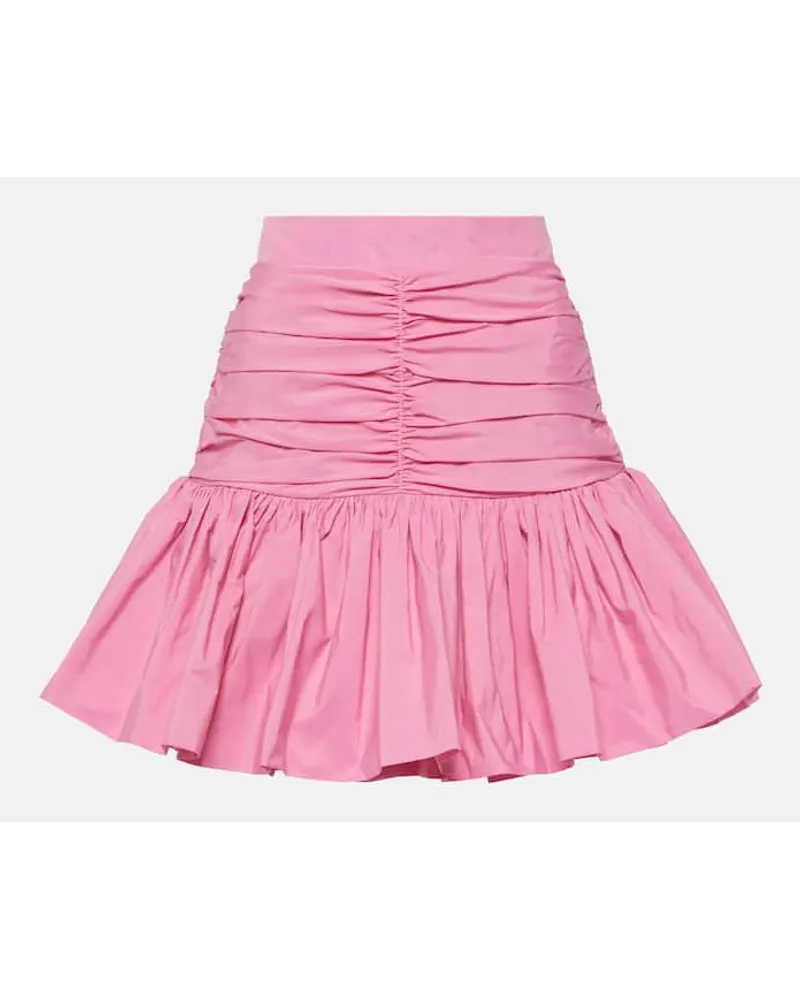 Patou Minigonna in faille a vita alta Rosa