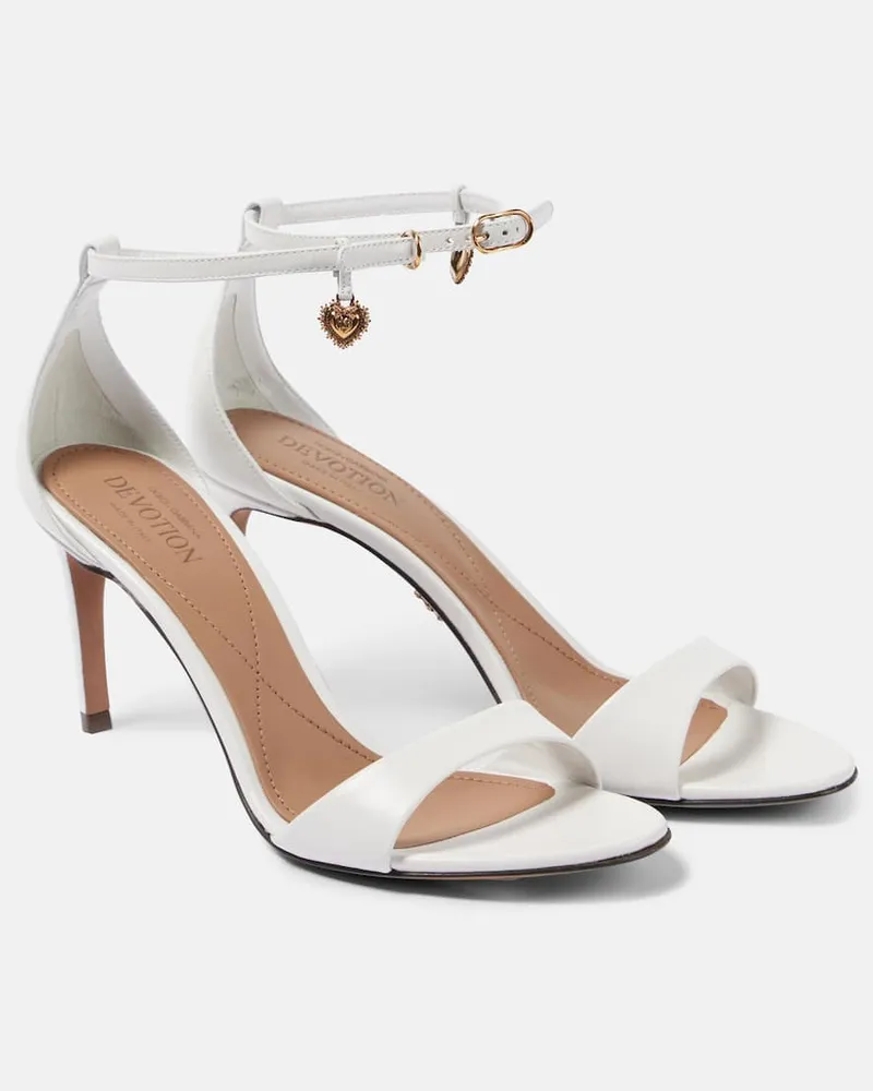 Dolce & Gabbana Sandali in pelle DG Bianco