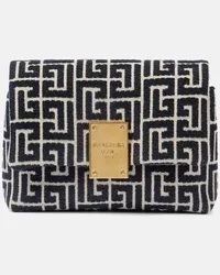 Balmain Borsa a spalla 1945 Mini in jacquard Nero