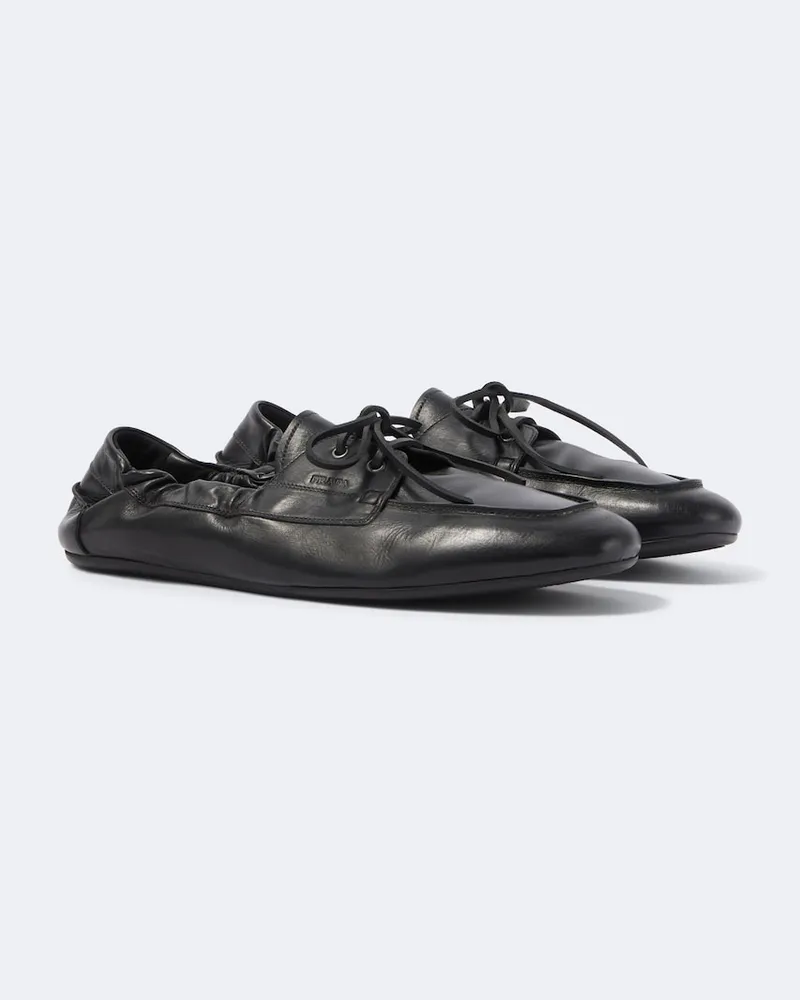 Prada Mocassini Shuffle in pelle Nero