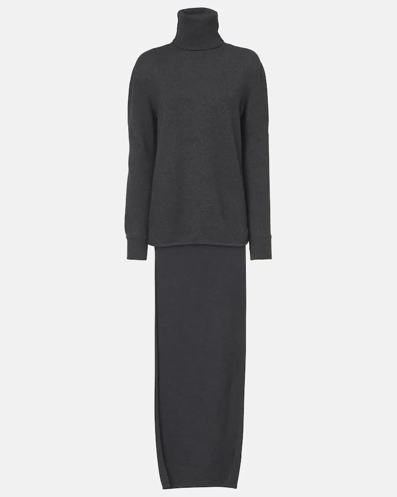 Givenchy Abito asimmetrico in maglia Grigio