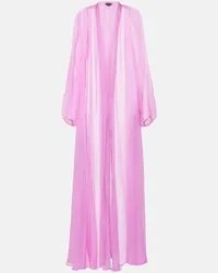 Max Mara Soprabito Medicea in chiffon di seta Rosa