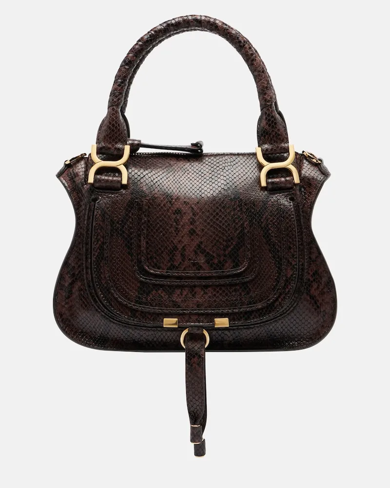 Chloé Chloé Borsa a mano Marcie Small in pelle Marrone