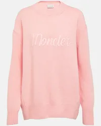 Moncler Felpa in lana e cashmere Rosa