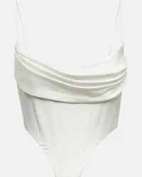 Alex Perry Camisole Pierce in raso Bianco