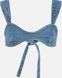 Magda Butrym Bralette di jeans Blu