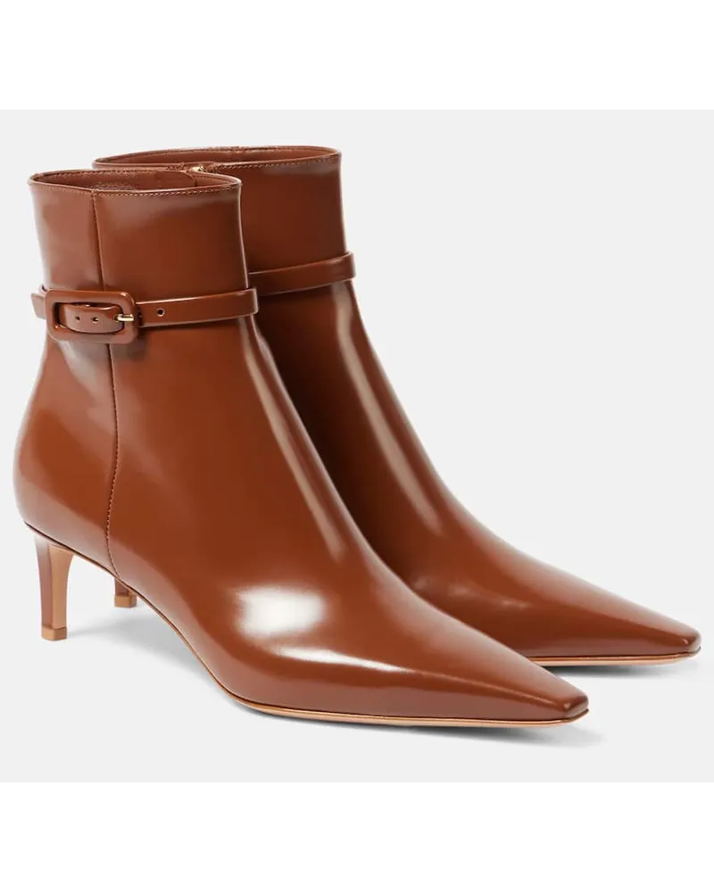 Gianvito Rossi Stivaletti in vernice Marrone