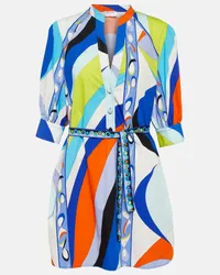 Emilio Pucci Miniabito Iride in cotone Multicolore