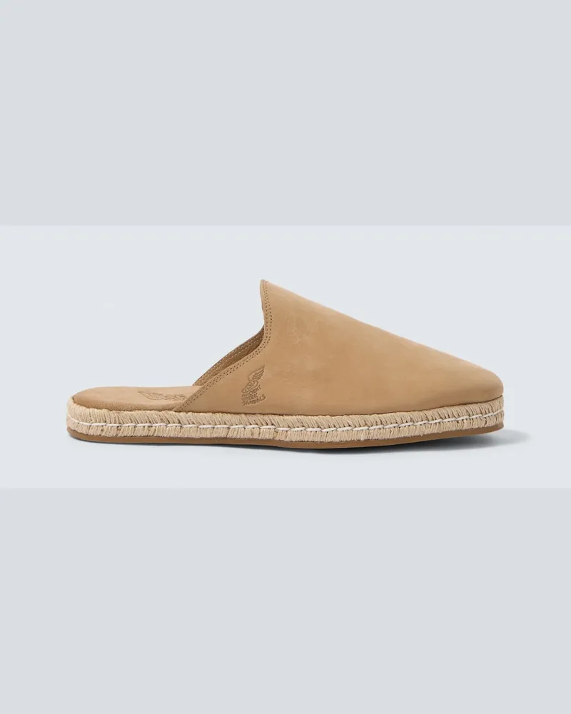 Ancient Greek Sandals Mules Fimos in pelle Beige
