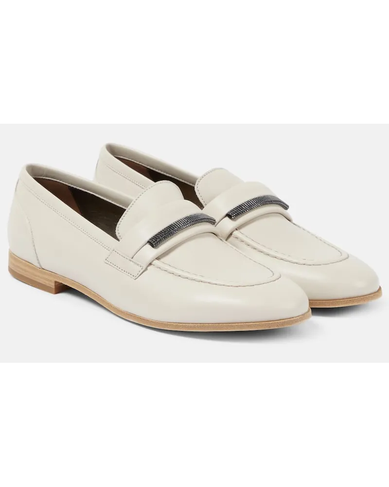 Brunello Cucinelli Mocassini in pelle Verde