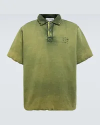 Loewe Polo imbottita in jersey di cotone Verde