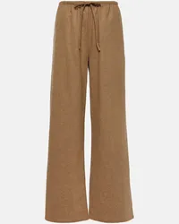 ASCENO Pantaloni in lana e cashmere Beige