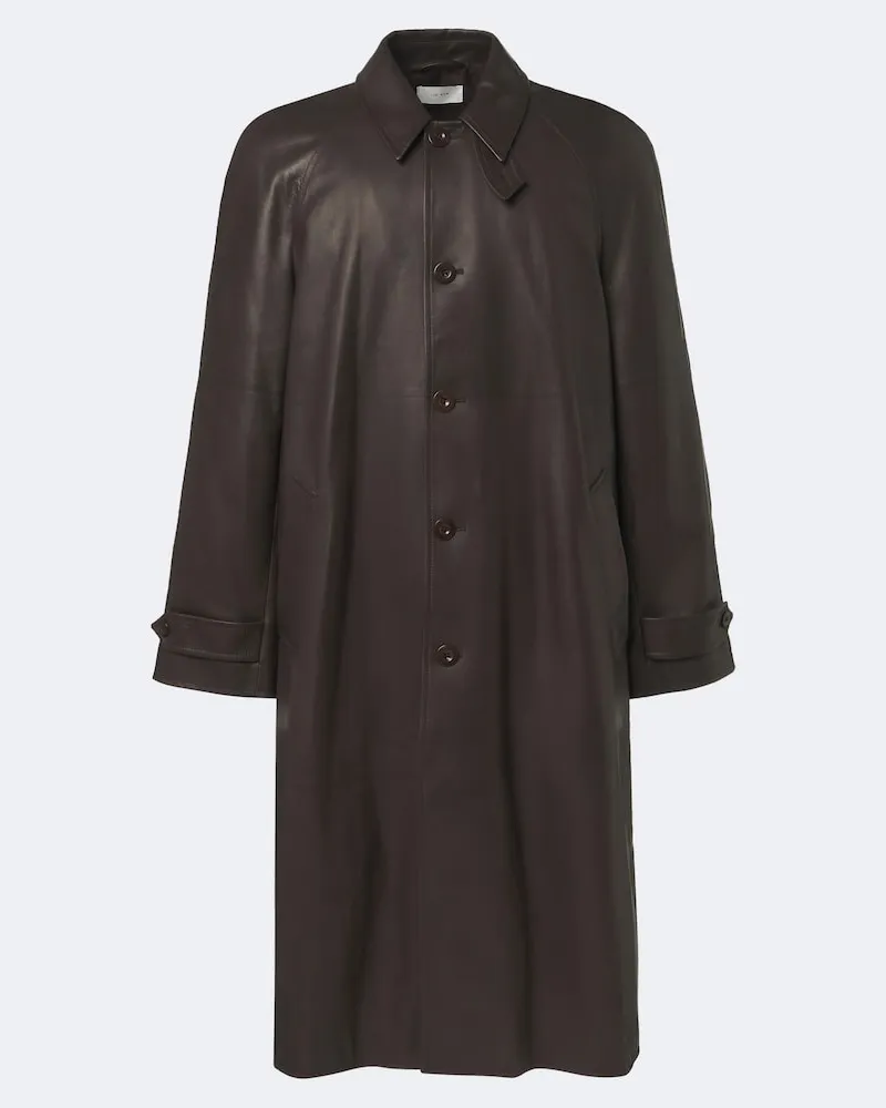 The Row Trench Sitali in pelle Marrone