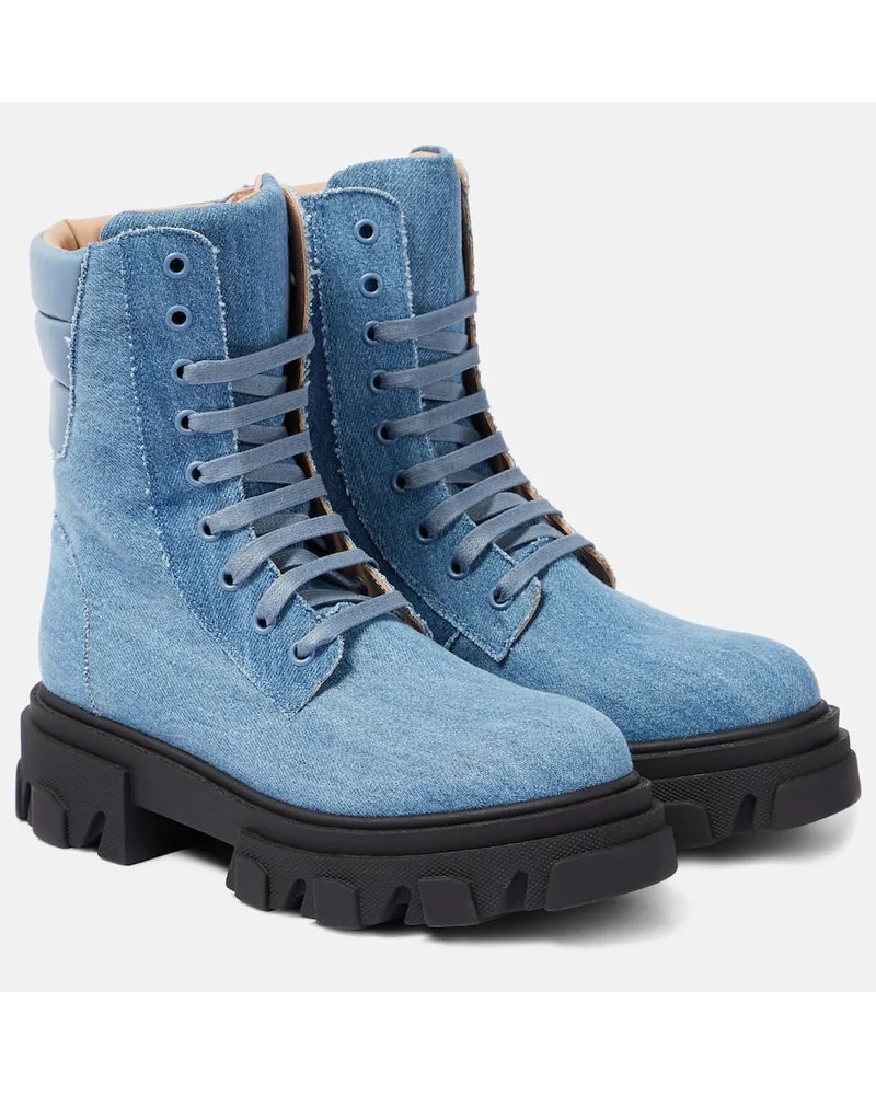 Gia Borghini Anfibi Gia 35 in denim Blu