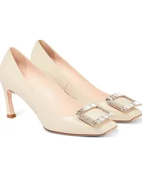 Roger Vivier Pumps Trompette Strass 70 in pelle Bianco