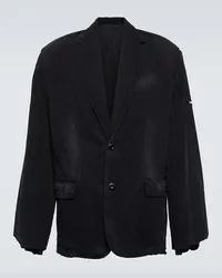 Balenciaga Blazer oversize in cotone Nero