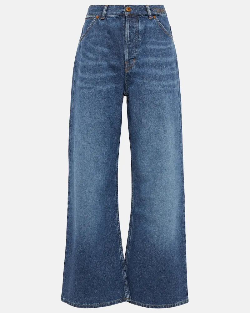 Chloé ChloÃ© Jeans a gamba larga a vita alta Blu