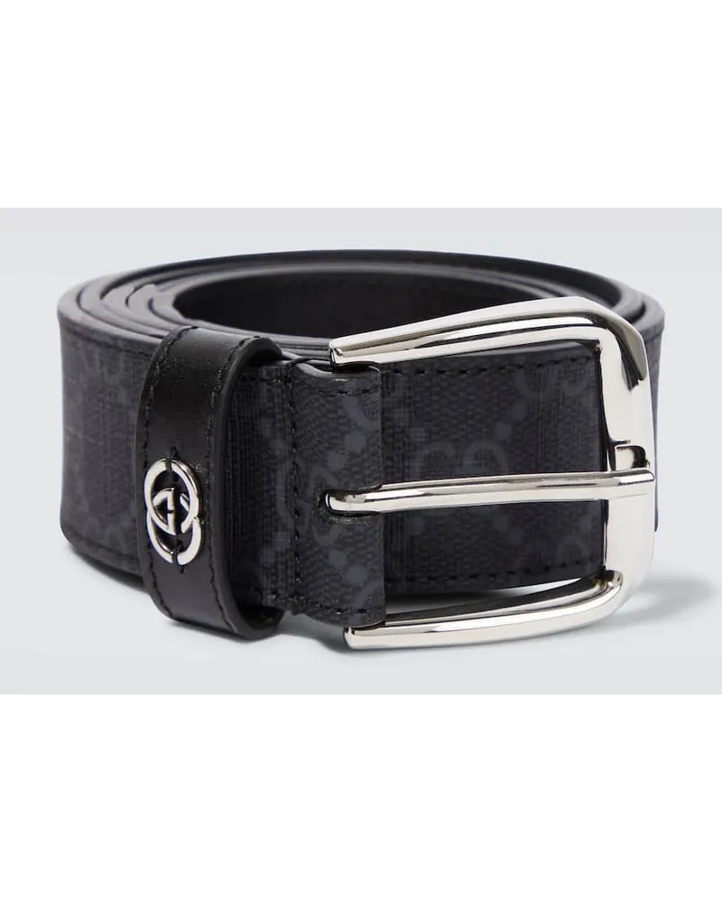 Gucci Cintura in pelle GG Nero