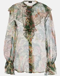 Etro Blusa in seta con stampa Multicolore