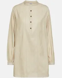 Loro Piana Camicia Olga in seta Bianco