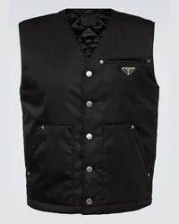 Prada Gilet in Re-Nylon Nero