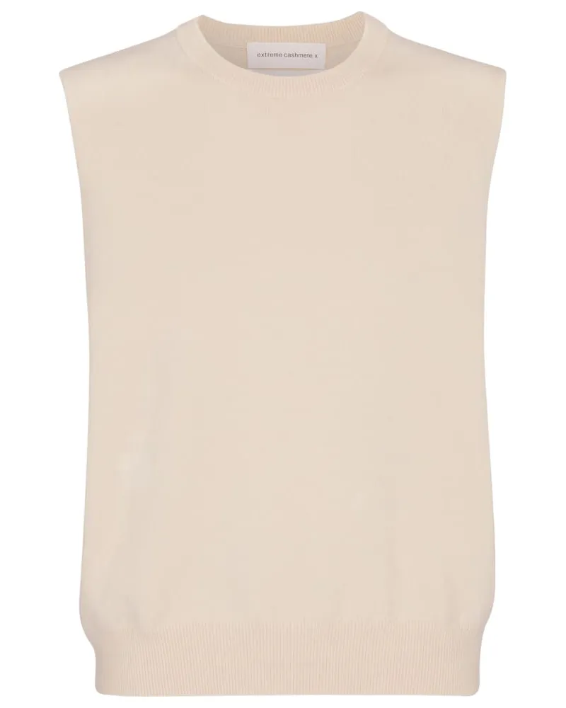 extreme cashmere Gilet N° 156 Be Now in cashmere Beige