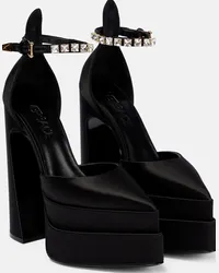 Versace Pumps Aevitas Pointy in raso Nero