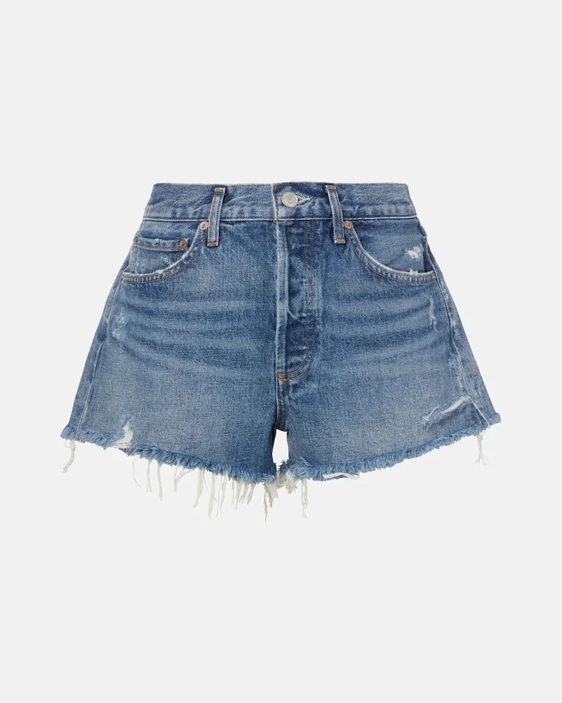 AGOLDE Shorts di jeans Parker Blu