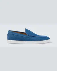 Christian Louboutin Mocassini Varsiboat in denim Blu