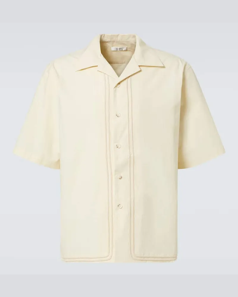 COMMAS Camicia bowling in cotone Bianco