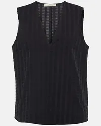 ASCENO Top Phoebe in cotone Nero