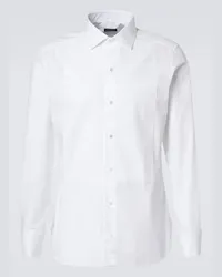 Ermenegildo Zegna Camicia da smoking in cotone Bianco