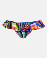 Emilio Pucci Bikini Iride con stampa e volant Multicolore