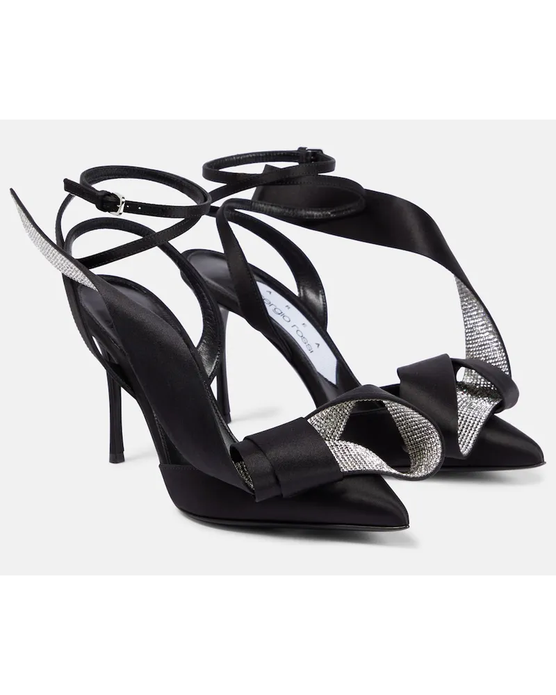 Area x Sergio Rossi - Pumps slingback Marquise in raso Nero