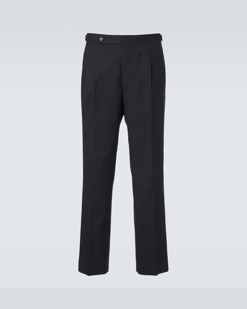 Stoffa StÃ²ffa Pantaloni regular in lana Blu