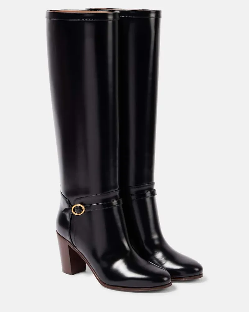 Valentino Garavani Stivali Pattie 75 in pelle Nero